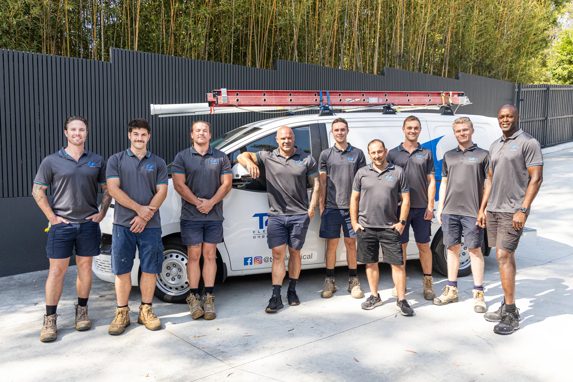 The Air Conditioning Nerang team with a service van